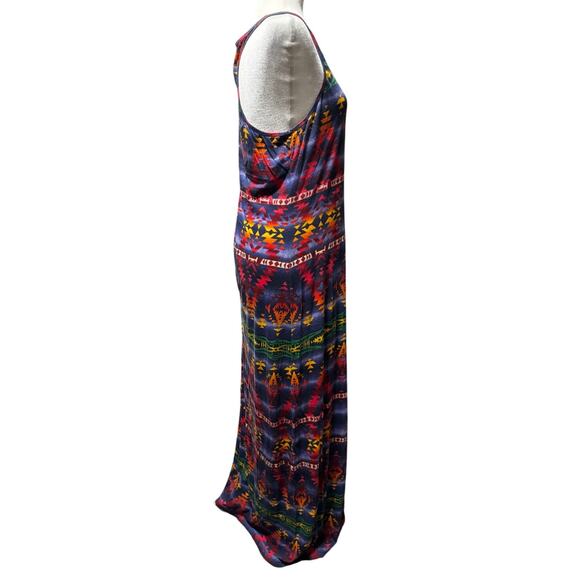 Denim & Supply Ralph Lauren Aztec Maxi Tank Dress Size M Boho Southwestern - Picture 4 of 6